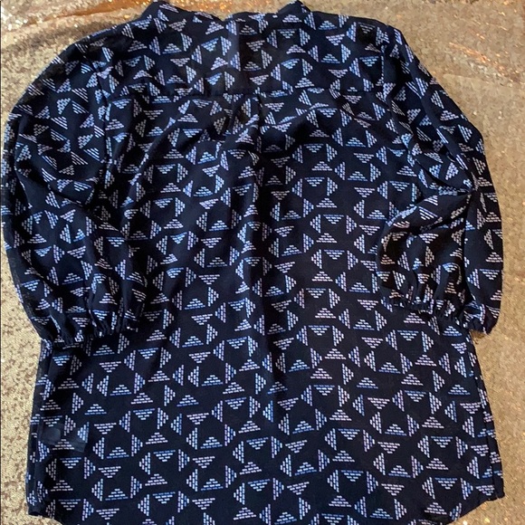 Xhilaration Sheer Tie Bow 3/4 Sleeve Blouse - Picture 5 of 6